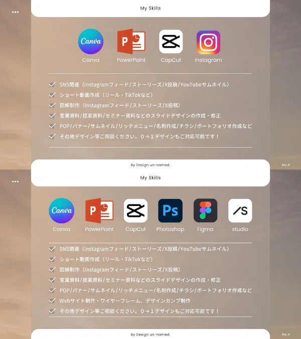 案件を重ねながら、できることを増やしてきたポートフォリオの変化